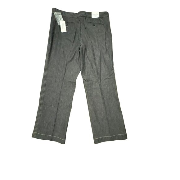 Calvin Klein The Hudson Gray Pants Size 16 Womens Cotton Trousers New NWT - Picture 4 of 5